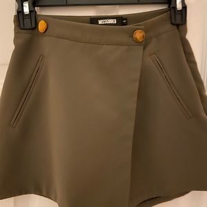 Missguided army green skort